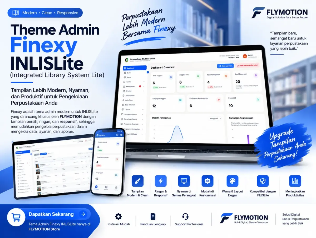 Finexy Admin – Modern Admin Theme for INLISLite
